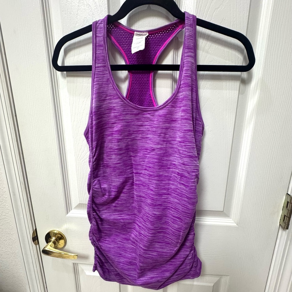 Danskin Women's Heathered Purple Tank Top